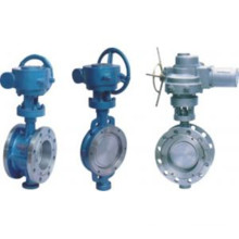 Wafer Metal Seated Butterfly Valve C / W operador de rueda de engranaje